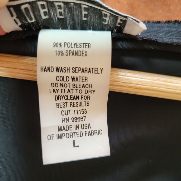 Vintage ROBBIE BEE Velvet One Button Cardigan Sz L Long Sleeve Cropped Velour - Picture 9 of 10